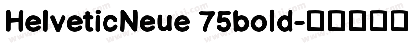 HelveticNeue 75bold字体转换